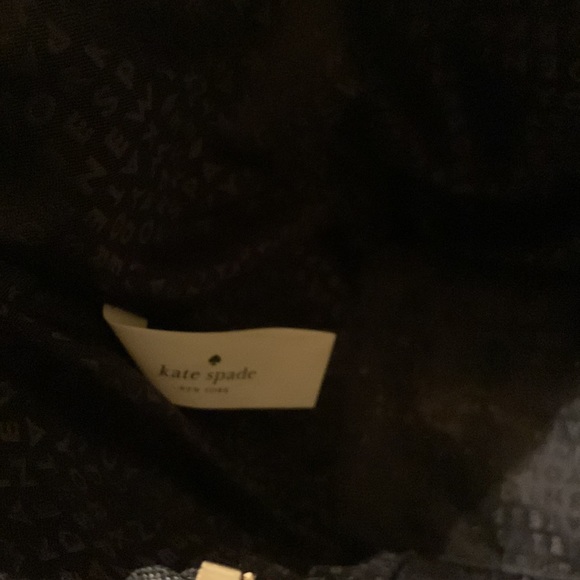 Kate Spade LAUREL WAY black crosshatch leather top zip daily tote purse bag EUC - Picture 14 of 16